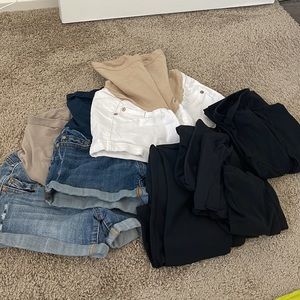 6 extra small maternity leggings and shorts